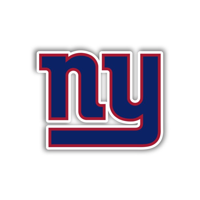 New York Giants - Dark Blue NY - Full Color Vinyl Sticker - Custom Size