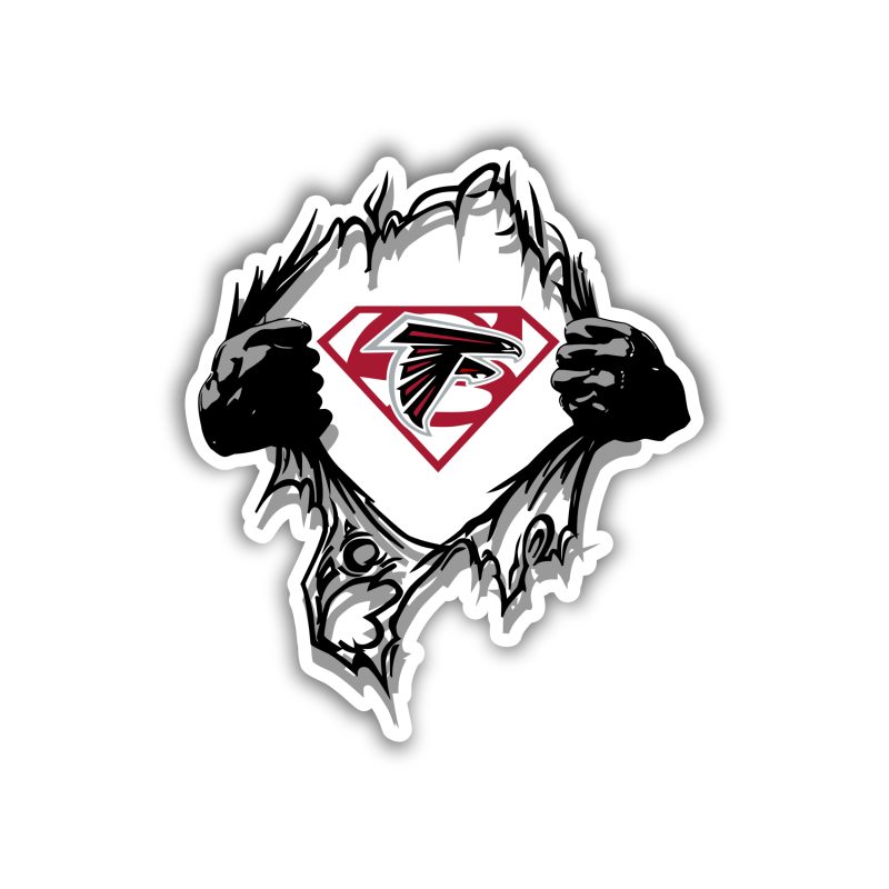 Atlanta Falcons - Superman - Temporary Tattoo
