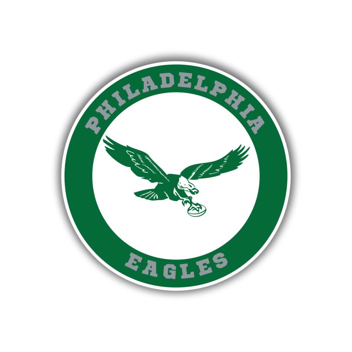 Philadelphia Eagles - Retro Circle - Temporary Tattoo