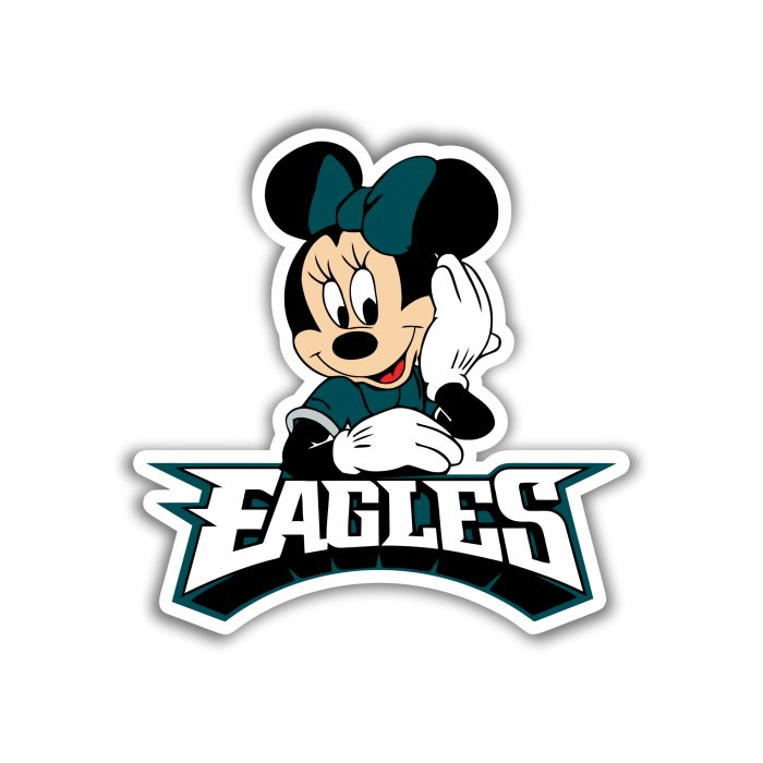 Philadelphia Eagles - Minnie Mouse - Temporary Tattoo