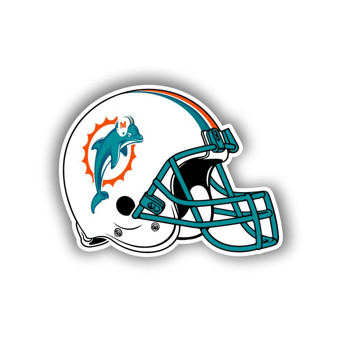Miami Dolphins - Helmet - Temporary Tattoo