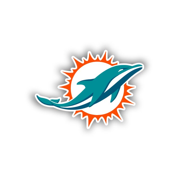 Miami Dolphins - Sun - Temporary Tattoo