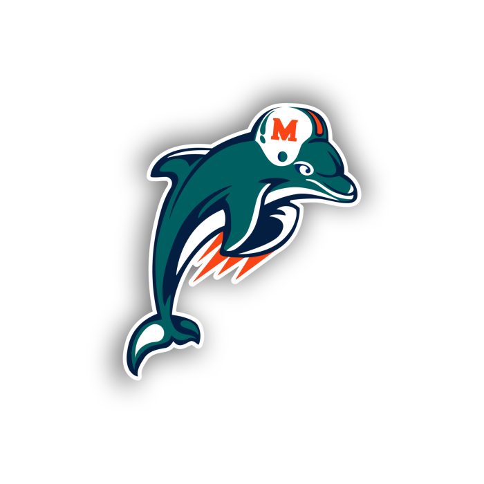 Miami Dolphins - Dolphin - Temporary Tattoo