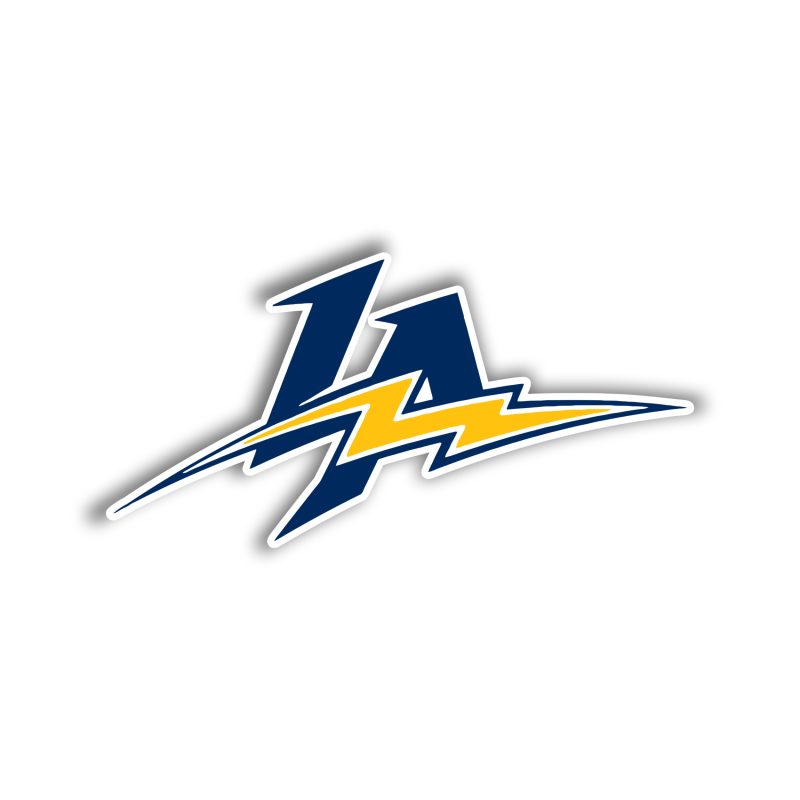 Los Angeles Chargers Full Color Vinyl Sticker - Dark LA - Custom Size