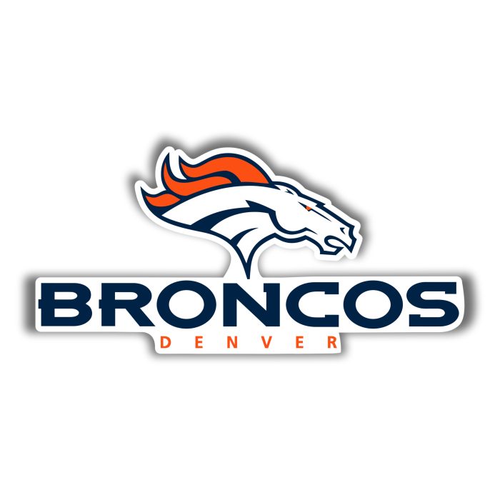 Denver Broncos - Full Color Vinyl Sticker - Custom Size