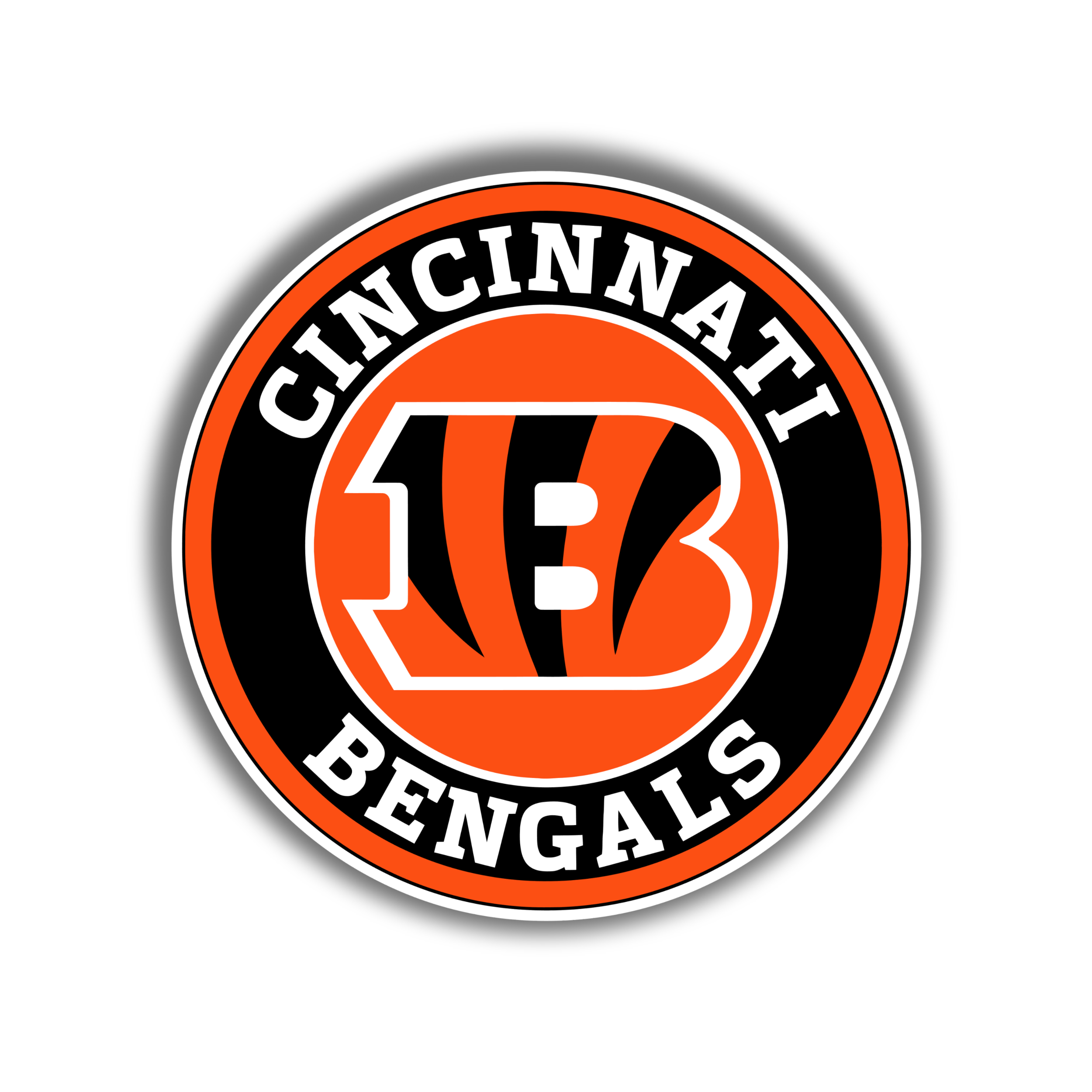 Cincinnati Bengals Full Color Vinyl Sticker - Custom Size
