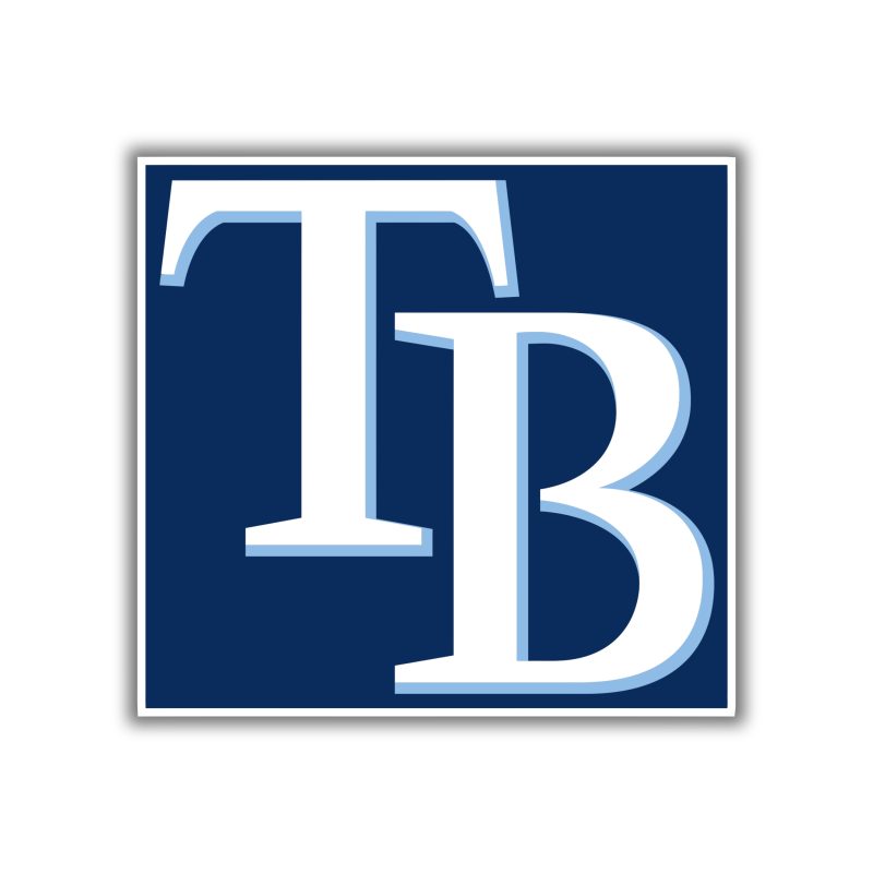 Tampa Bay Rays - TB with Blue Square - Temporary Tattoo