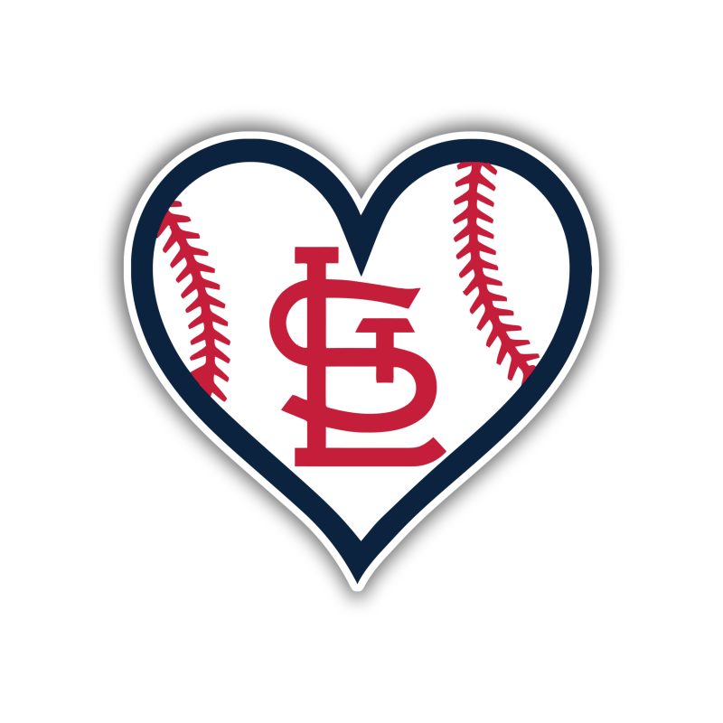 St. Louis Cardinals - Heart - Temporary Tattoo