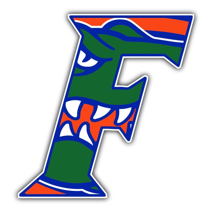 Florida Gators - F With Gator - Temporary Tattoo