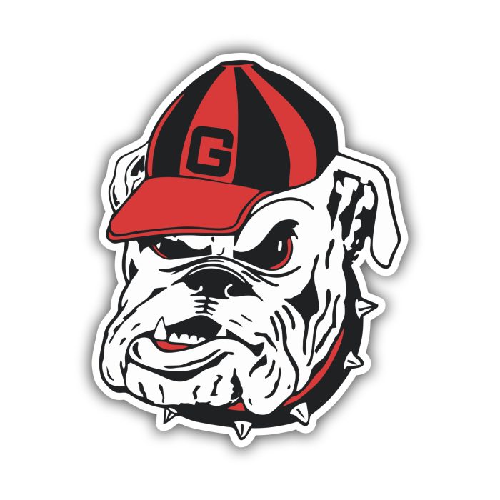 Georgia Bulldogs Full Color Vinyl Decal - Custom Size