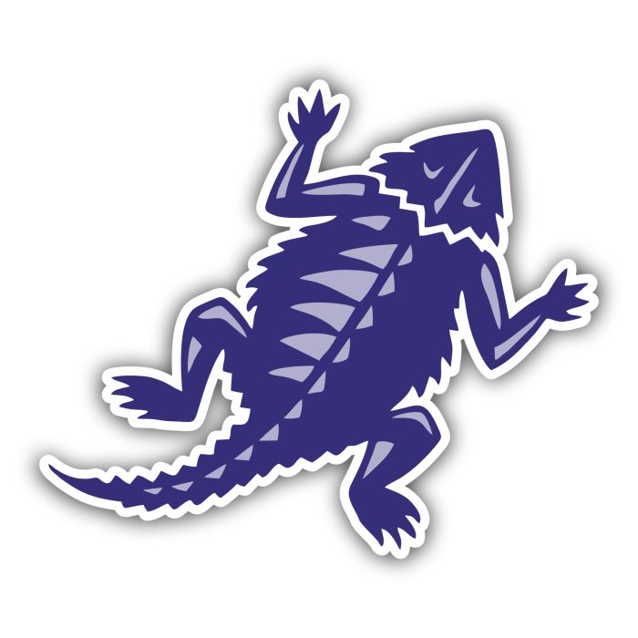 TCU Horned Frogs Full Color Vinyl Decal - Custom Size