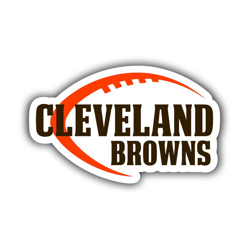 Cleveland Browns - Full Color Vinyl Sticker - Custom Size