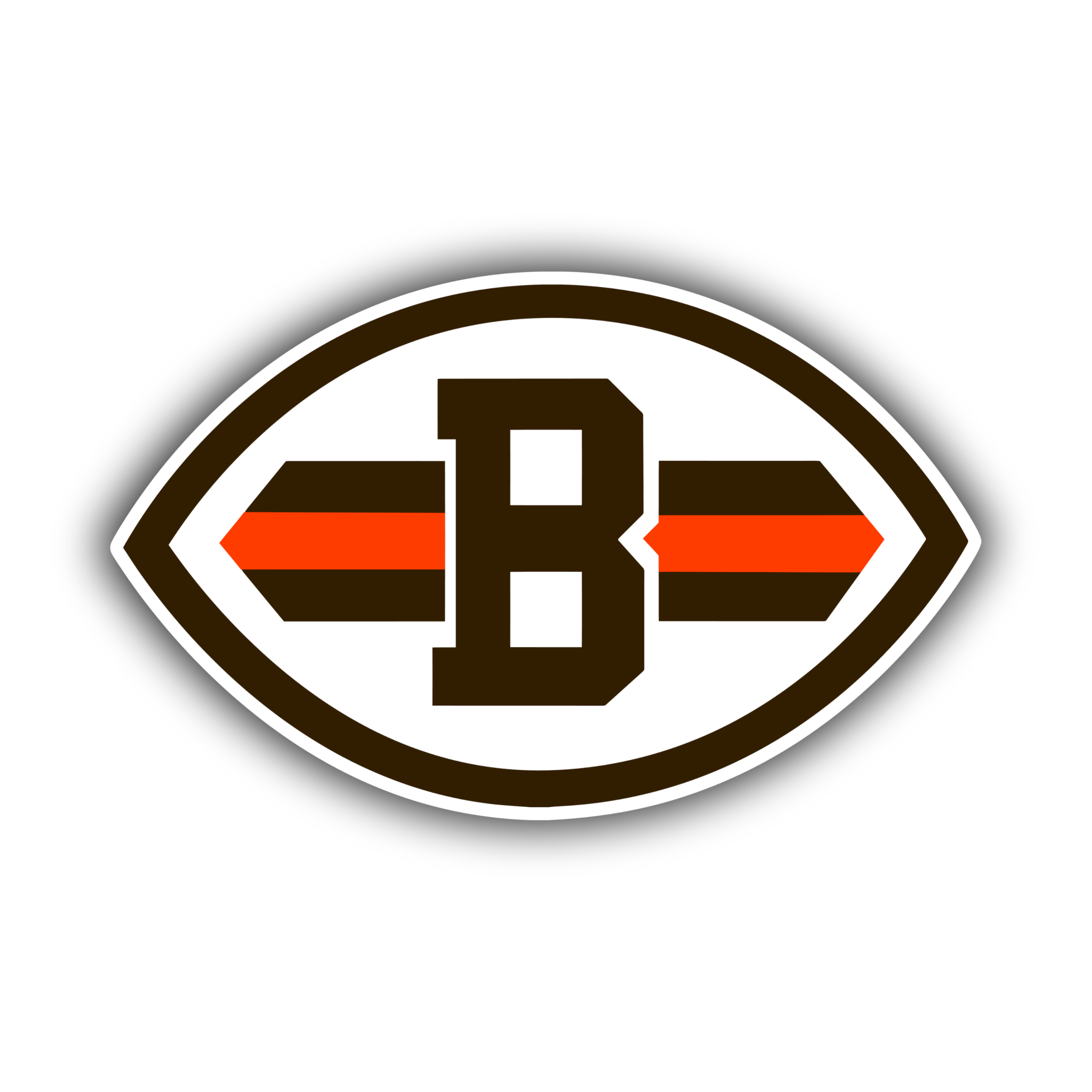Cleveland Browns - Full Color Vinyl Sticker - Custom Size