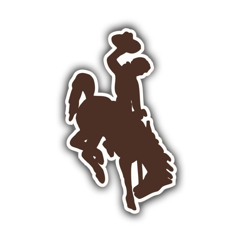 University of Wyoming Full Color Vinyl Decal - Custom Size