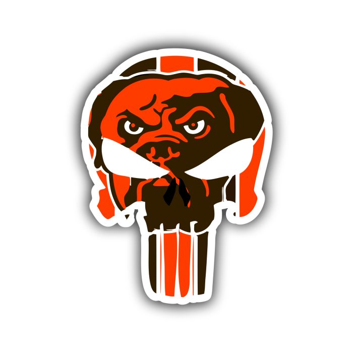 Cleveland Browns - Full Color Vinyl Sticker - Custom Size