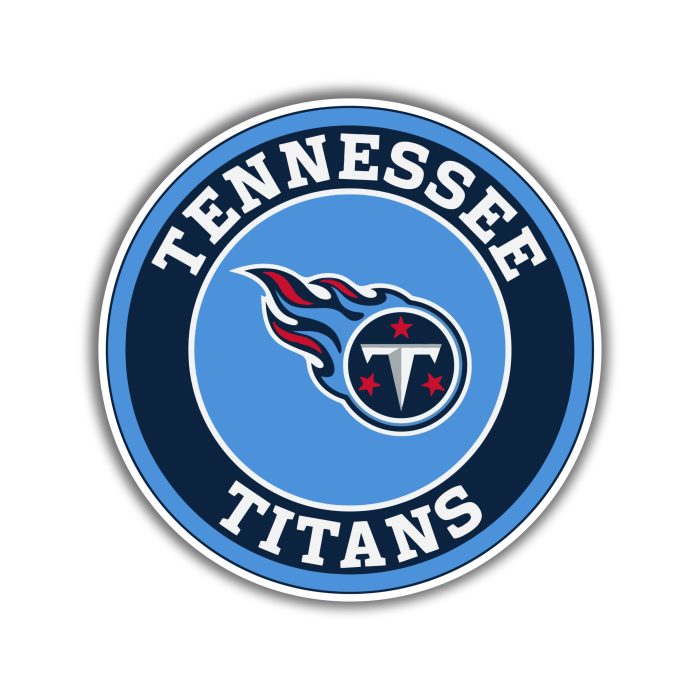 Tennessee Titans Full Color Vinyl Sticker – Custom Size