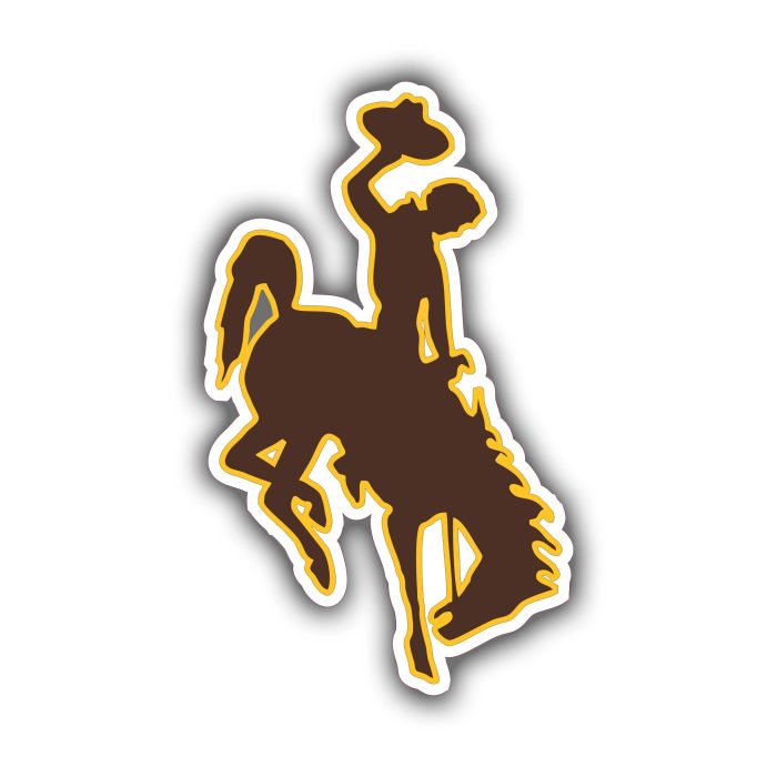 University of Wyoming Full Color Vinyl Decal - Custom Size