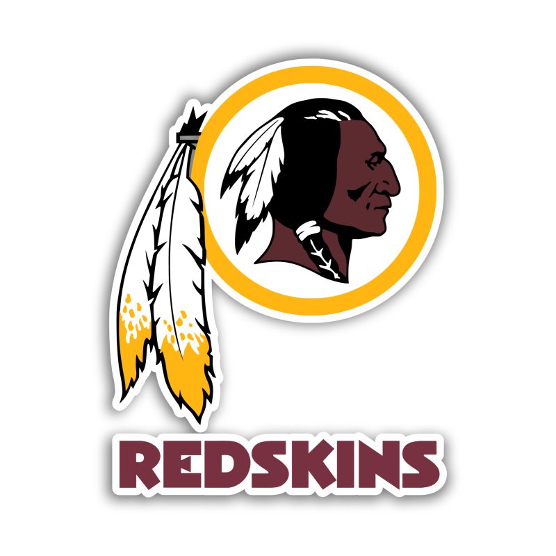 Washington Redskins Full Color Vinyl Sticker - Custom Size