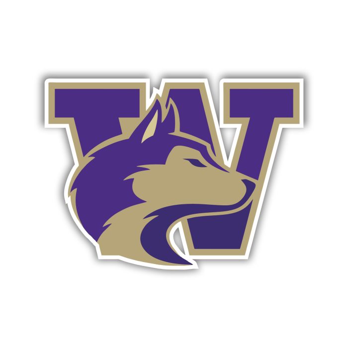 Washington Huskies Full Color Vinyl Decal - Custom Size