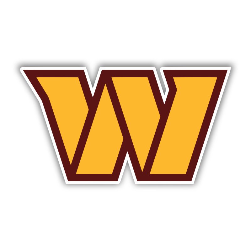 Washington Commanders - Yellow W - Temporary Tattoo