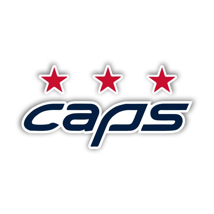 Washington Capitals - Caps - Full Color Vinyl Sticker - Custom Size