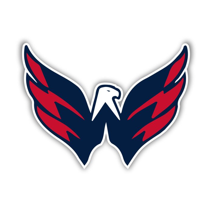 Washington Capitals - Bird - Full Color Vinyl Sticker - Custom Size
