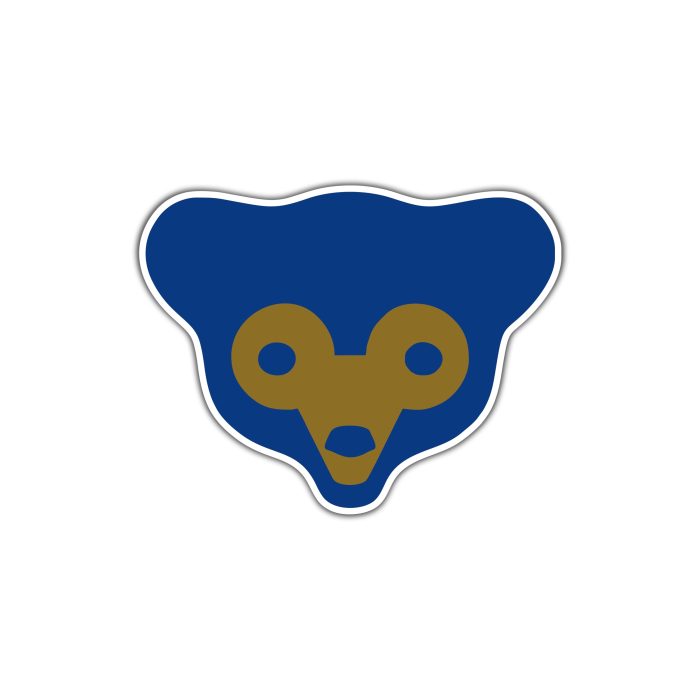 Chicago Cubs - Retro Bear - Temporary Tattoo