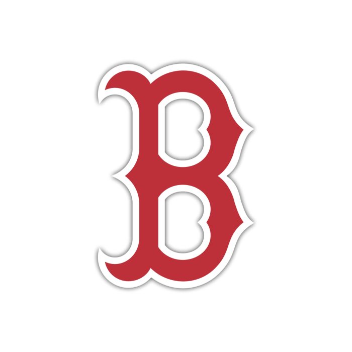 Boston Red Sox - Red B - Full Color Vinyl Sticker - Custom Size