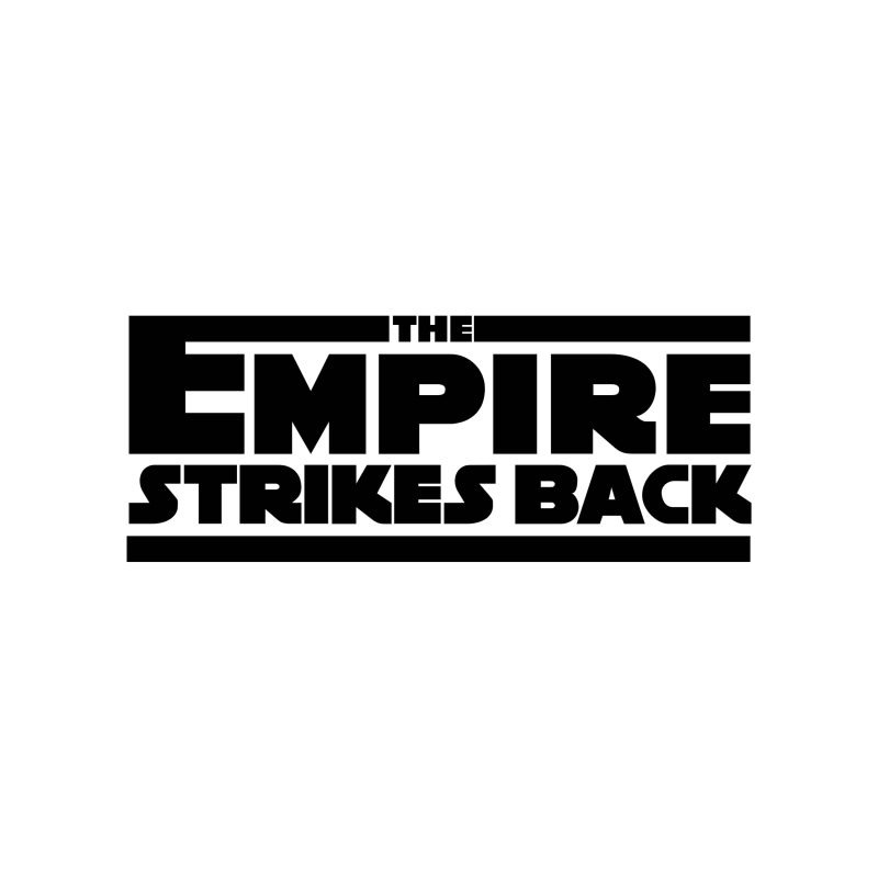 Star Wars - The Empire Strikes Back Vinyl Decal - Custom Size