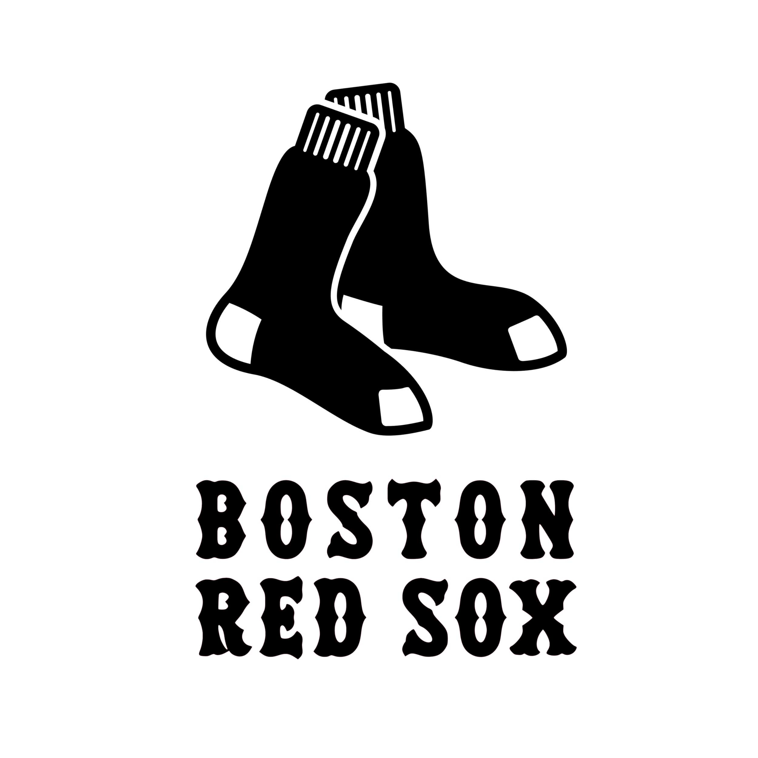 Boston Red Sox Vinyl Decal - Custom Size