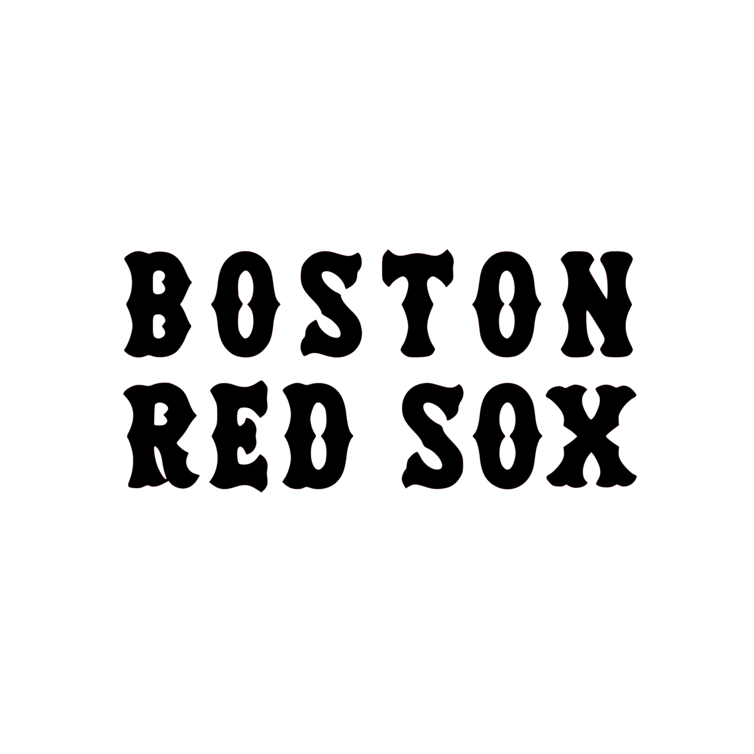 Boston Red Sox Vinyl Decal - Custom Size