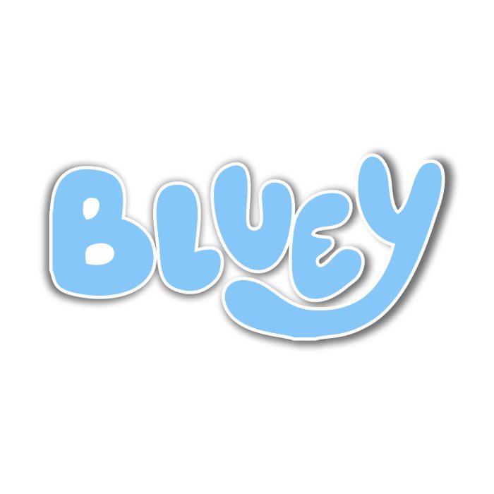Bluey - Full Color Vinyl Sticker - Custom Size