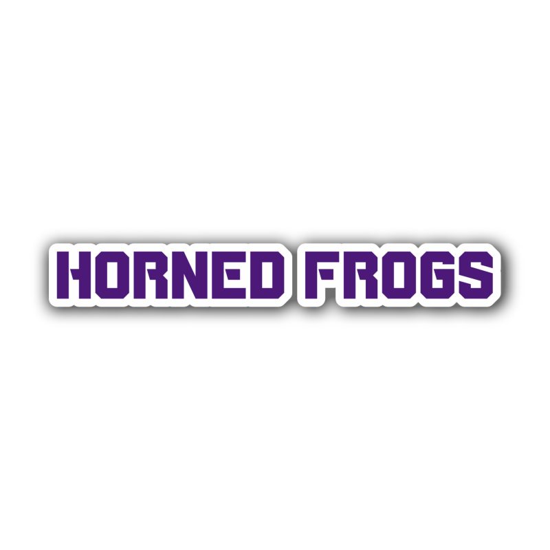 TCU Horned Frogs Full Color Vinyl Decal - Custom Size