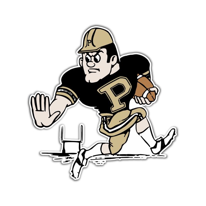 Purdue Boilermakers Full Color Vinyl Sticker - Custom Size