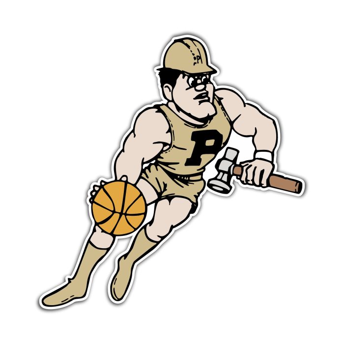 Purdue Boilermakers Full Color Vinyl Sticker - Custom Size