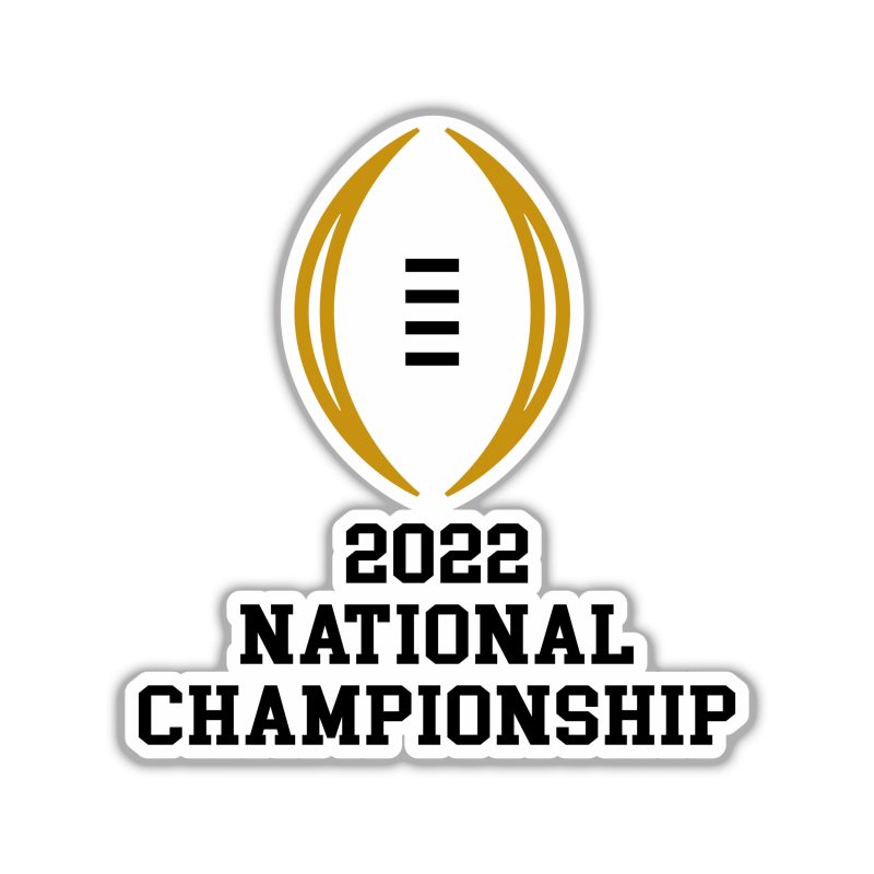 National Championship 2022 - Full Color Vinyl Decal - Custom Size