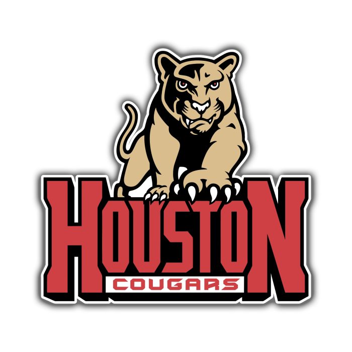 University of Houston Cougars - Full Color Vinyl Decal - Custom Size