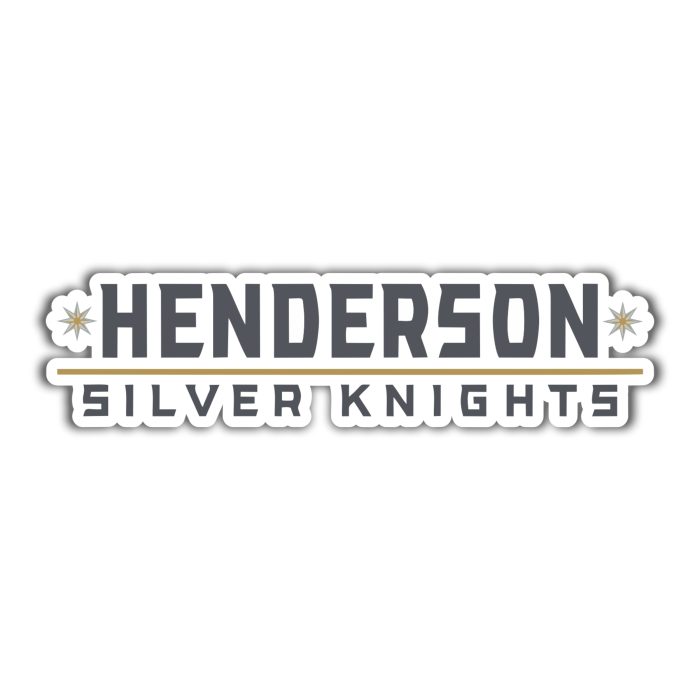 Henderson Silver Knights - Full Color Vinyl Decal - Custom Size