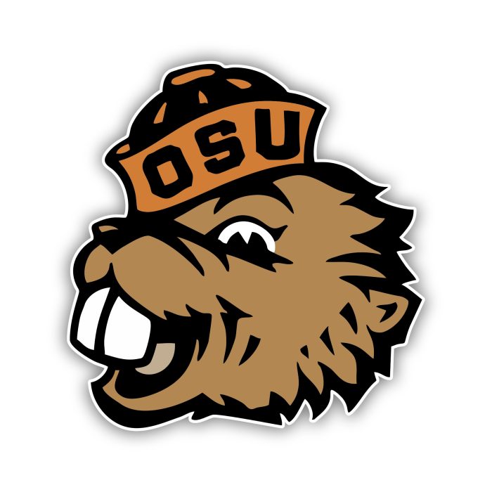 Oregon State Beavers Full Color Vinyl Decal – Custom Size