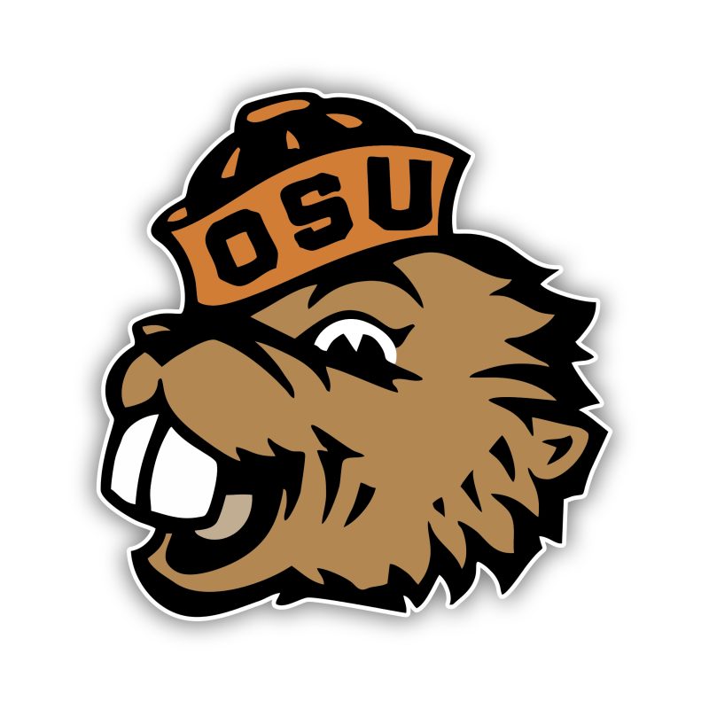 Oregon State Beavers Full Color Vinyl Decal – Custom Size