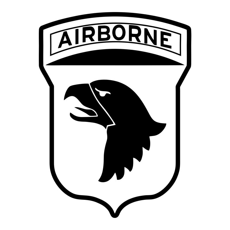 Airborne Vinyl Decal - Custom Size