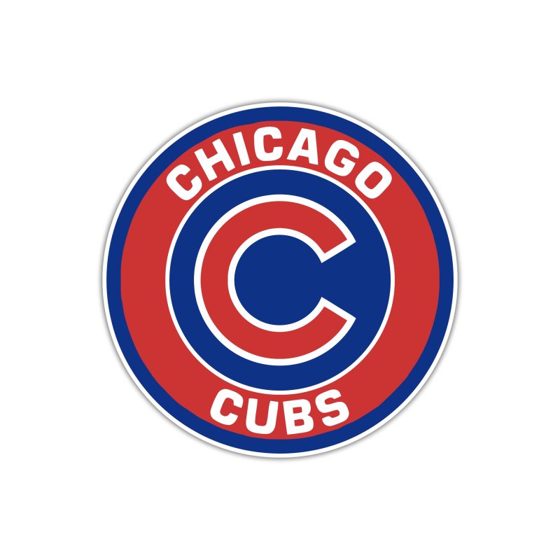 Chicago Cubs - Red And Blue Circle With C - Temporary Tattoo