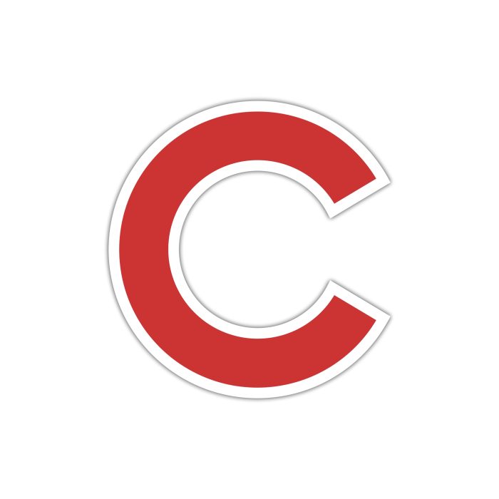 Chicago Cubs - Red C - Temporary Tattoo