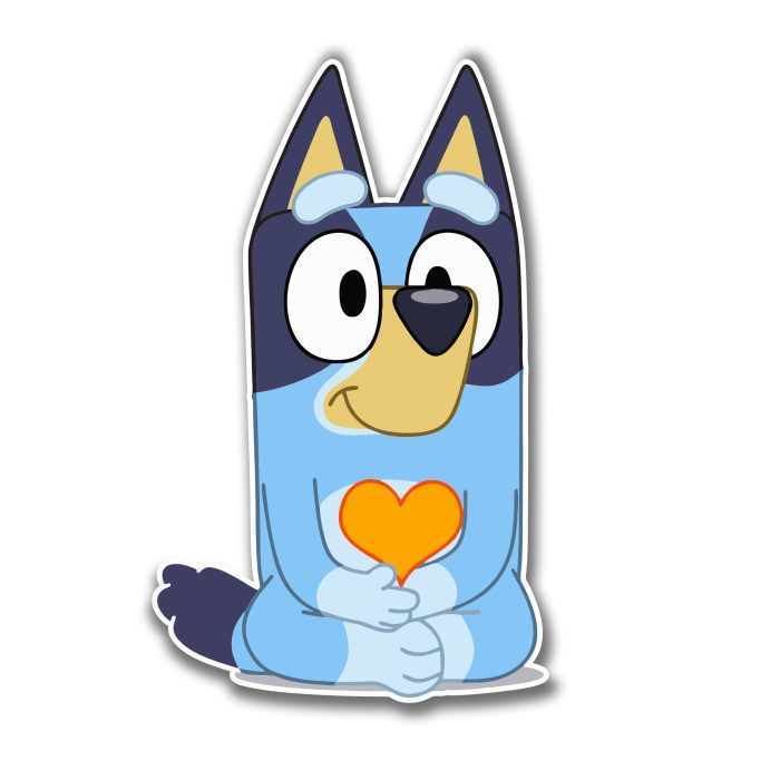 Bluey - Full Color Vinyl Sticker - Custom Size