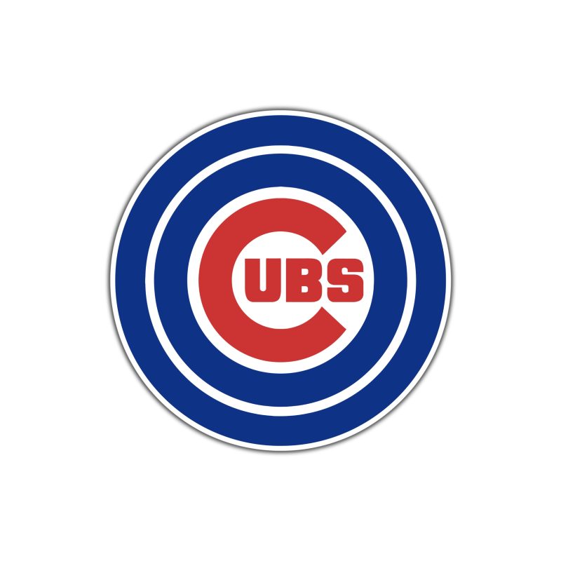 Chicago Cubs - Double Circle With Cubs In Middle - Temporary Tattoo