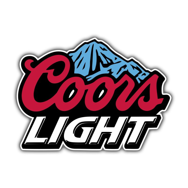 Coors Light Full Color Vinyl Decal - Custom Size