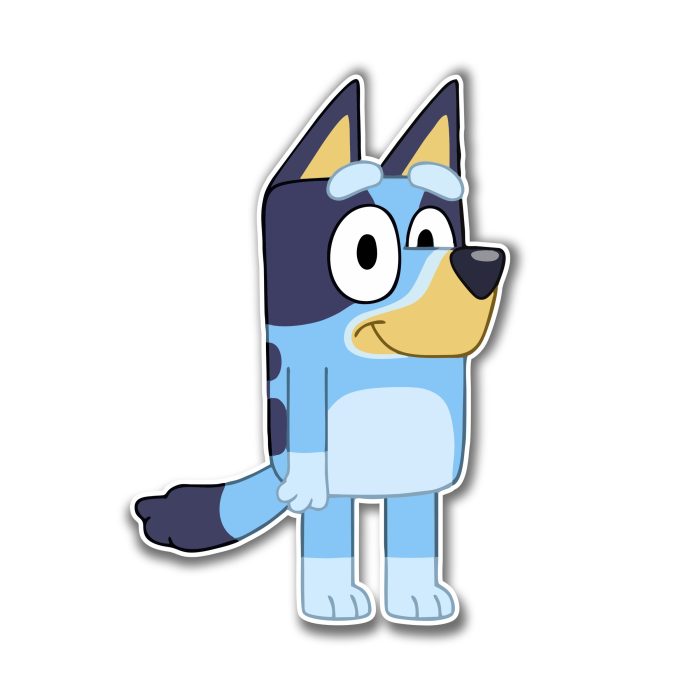 Bluey - Full Color Vinyl Sticker - Custom Size