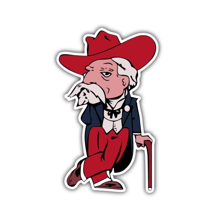 Ole Miss Rebels Full Color Vinyl Sticker - Custom Size