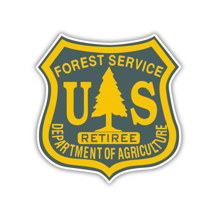 Forest Service Full Color Vinyl Sticker - Custom Size