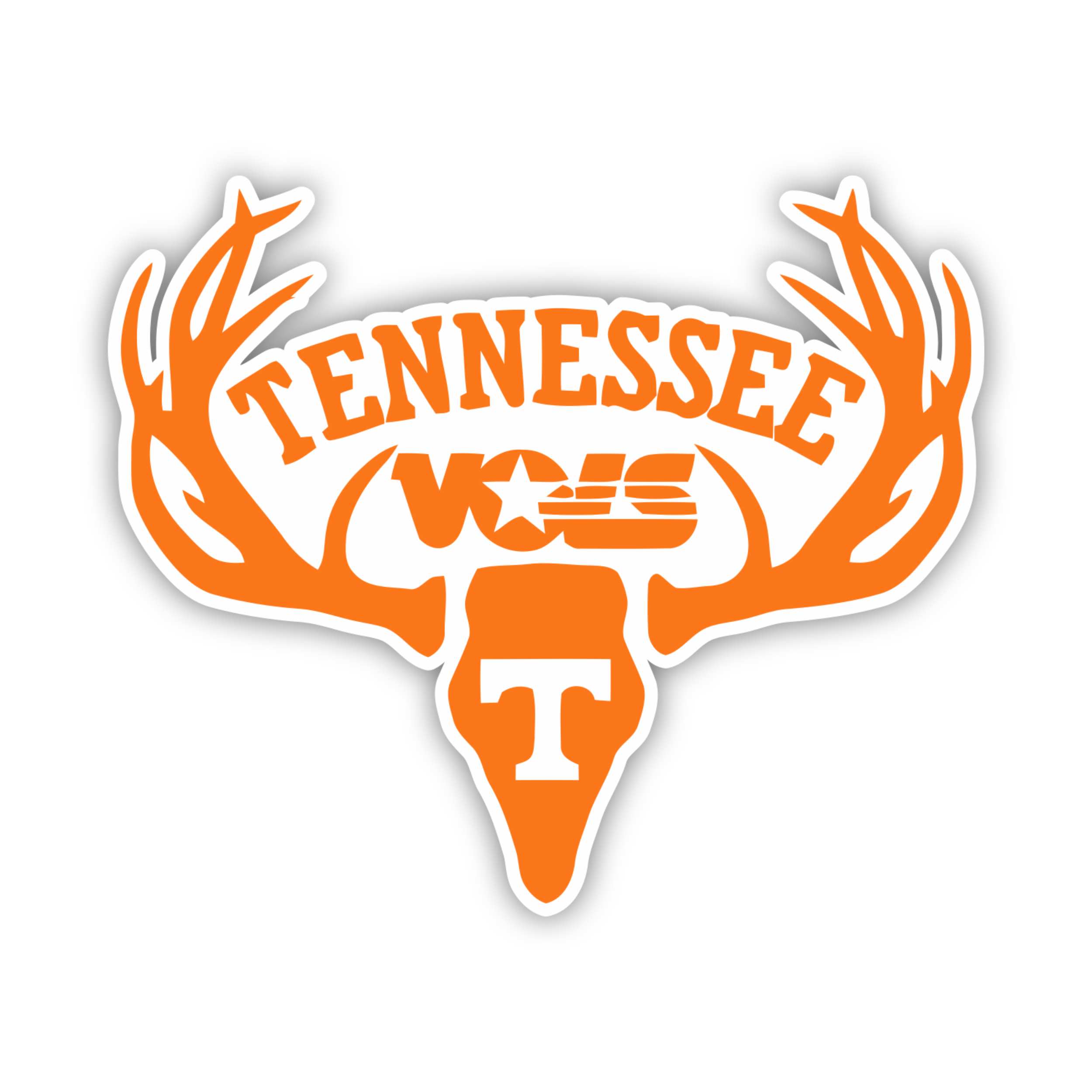 Tennessee Volunteers Full Color Vinyl Decal - Custom Size